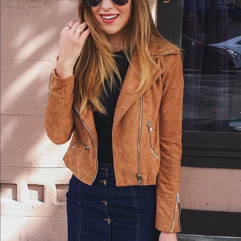 Lulus Suede Moto Jacket